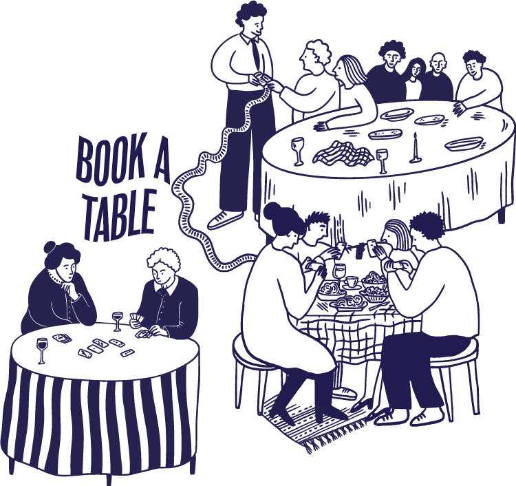 Illustration - Book a table